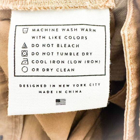 AYR Khaki Wide Leg Cropped Denim Jeans Size 10 - Picture 6 of 8